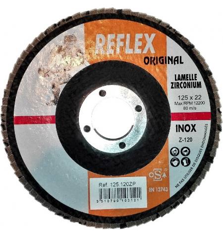 Reflex, ściernica listkowa INOX do stali nierdzewnej 22,2 mm x 125 mm