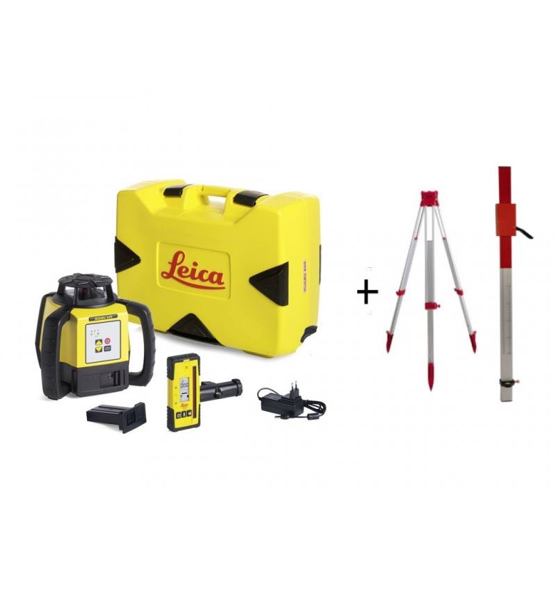 Niwelator laserowy Leica RUGBY 620 + RE160 + aku