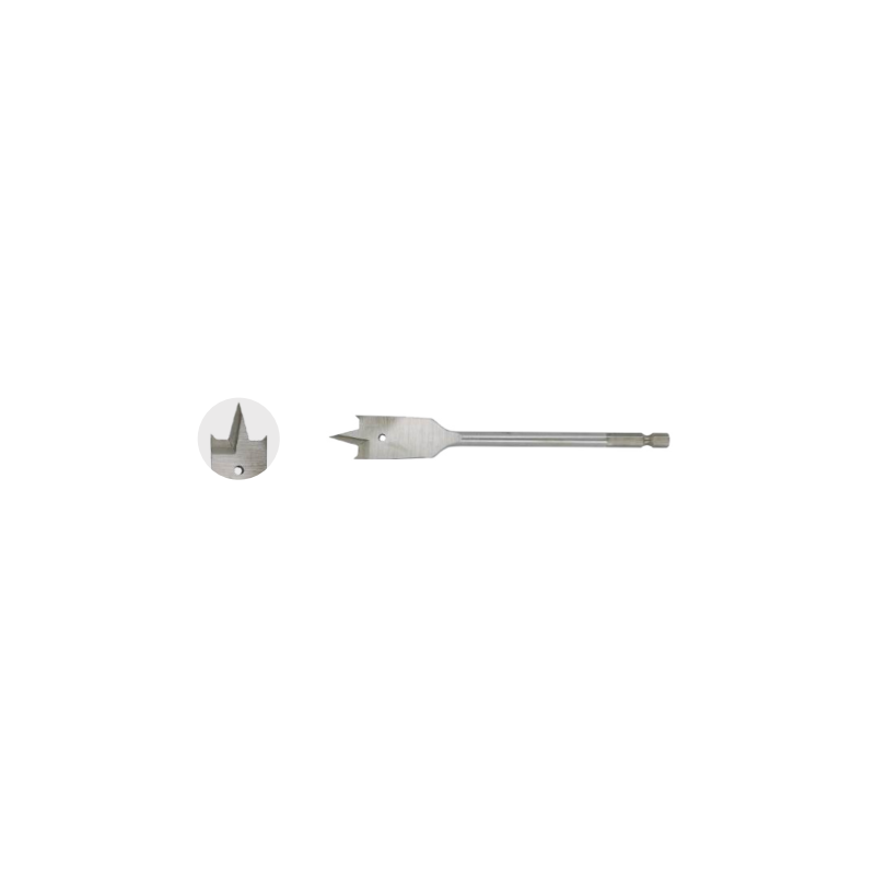 Wiertło piórowe do drewna, 6-kąt 1/4" 12x152 mm