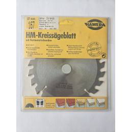 Tarcza pilarska HM Hawera 167 x 20/16 mm 24Z