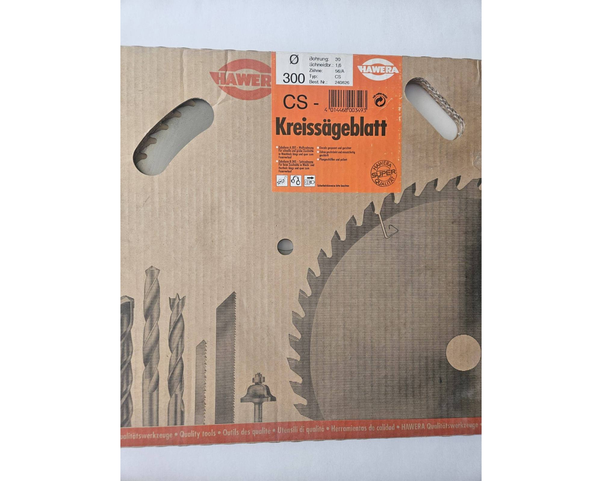 Tarcza pilarska CS Hawera Super 300 x 30 mm 56Z/A