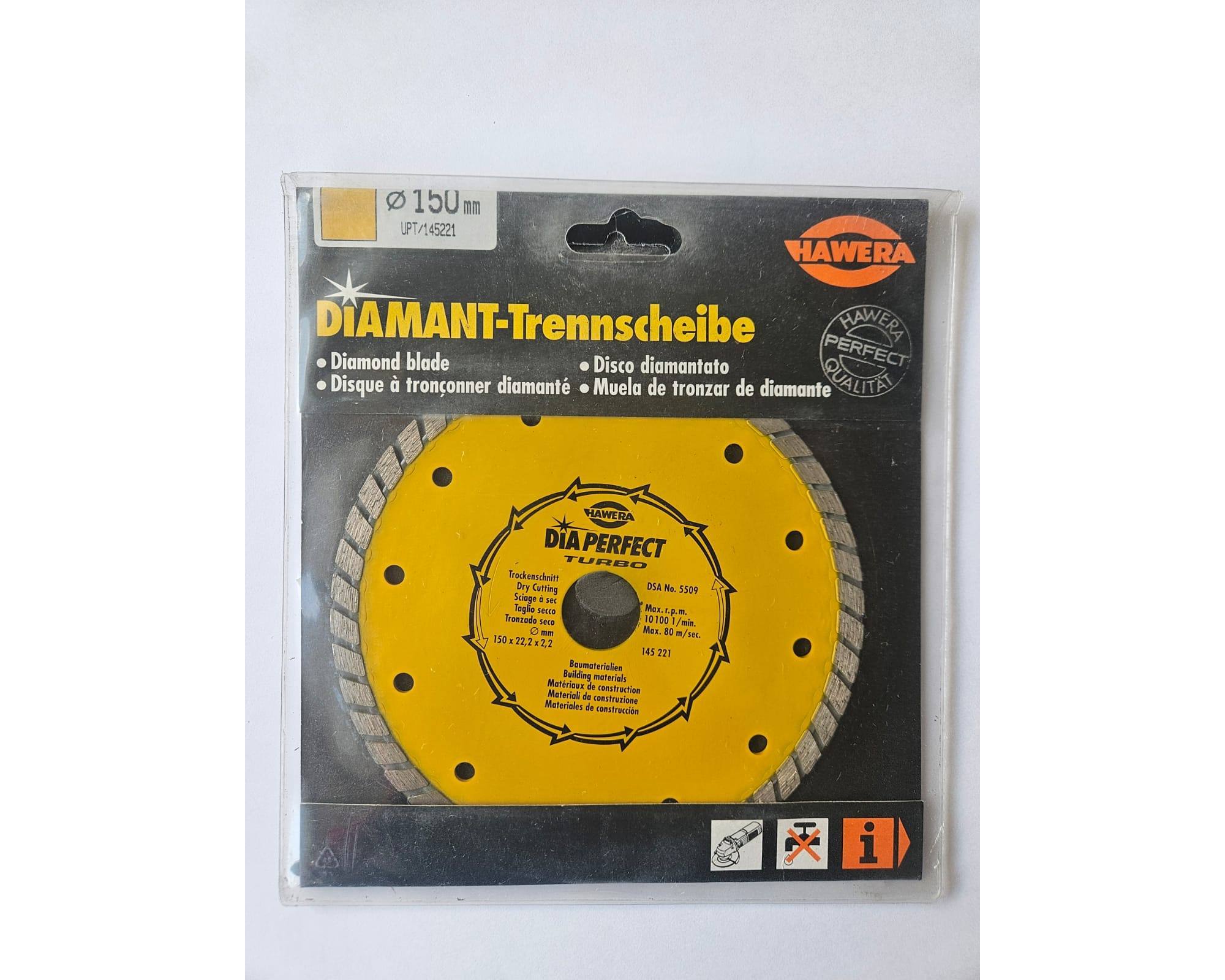 Tarcza diamentowa Hawera UPT Perfect Turbo 150 x 22,2 mm