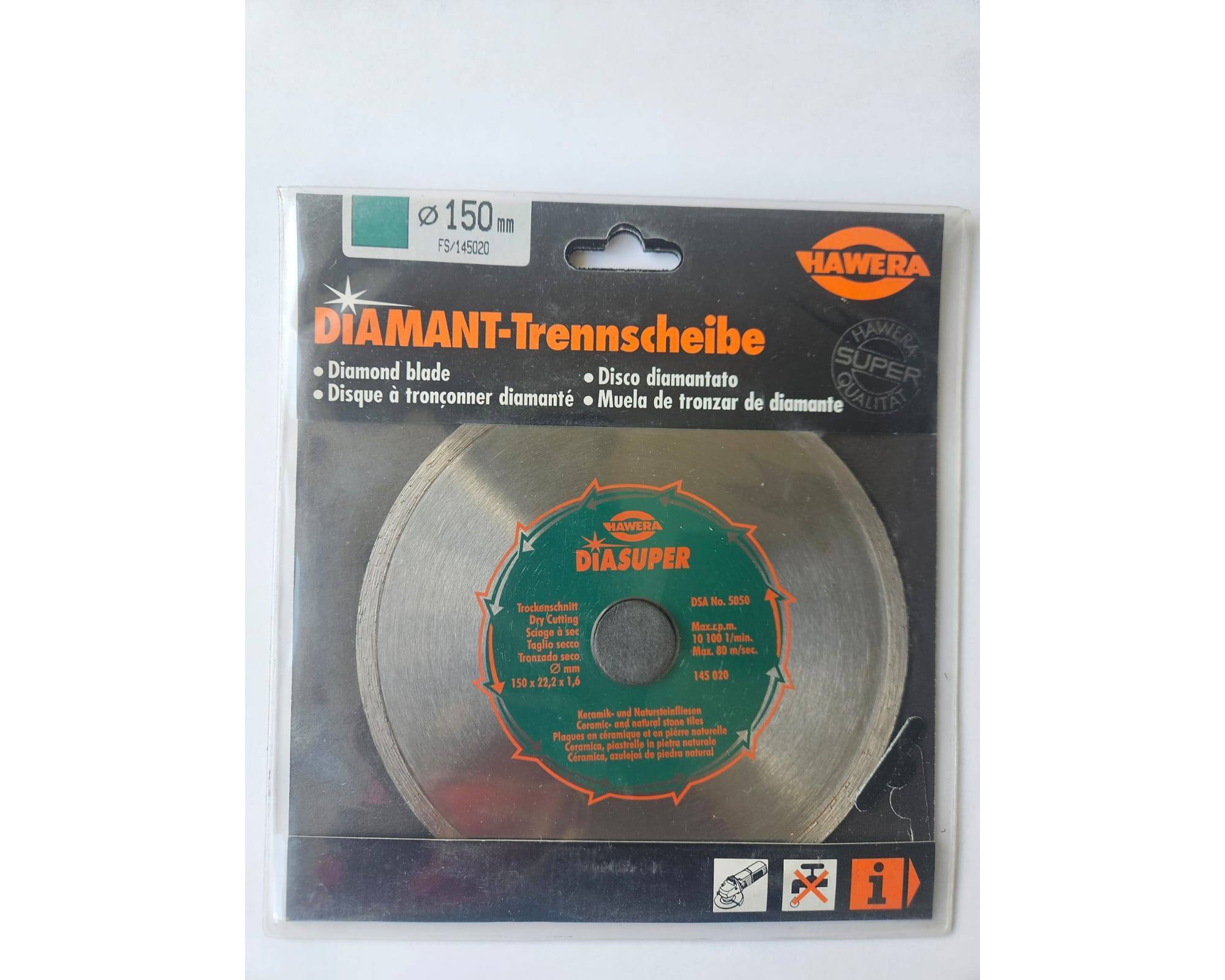 Tarcza diamentowa Hawera FS Super do płytek ceramicznych 150 x 22,2 mm
