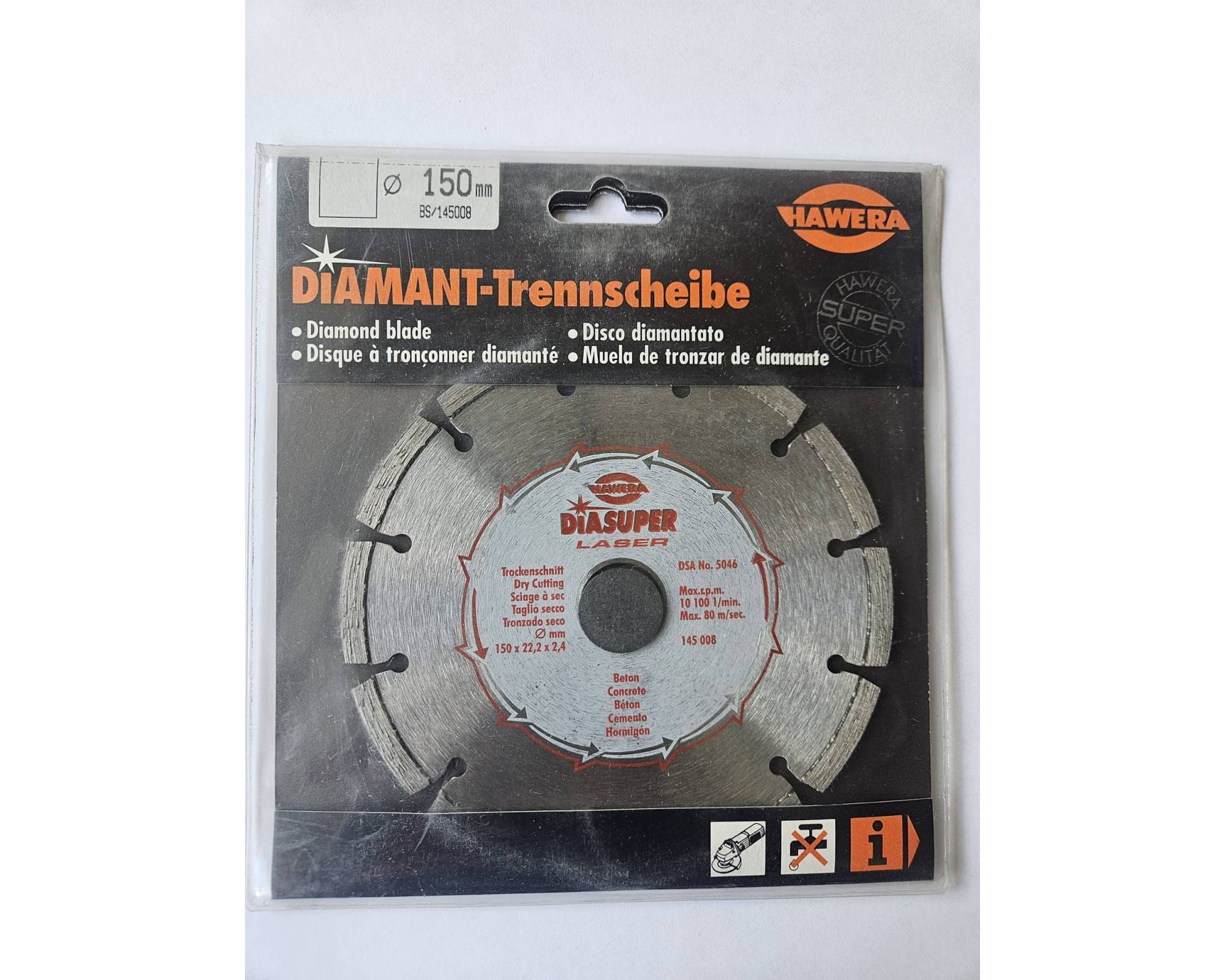 Tarcza diamentowa Hawera BS Super do betonu 150 x 22,2 mm