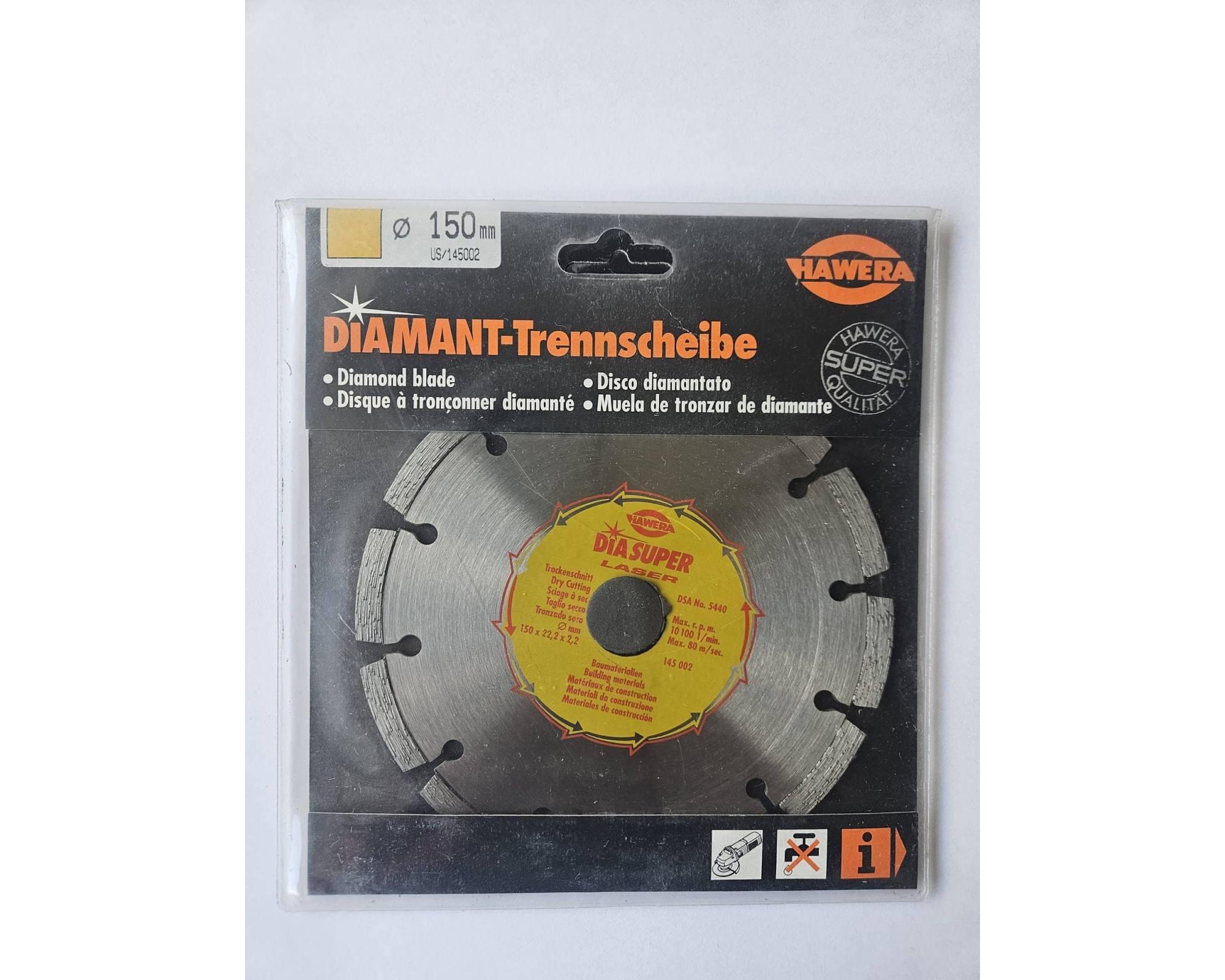 Tarcza diamentowa Hawera US Uniwersalna Super 150 x 22,2 mm