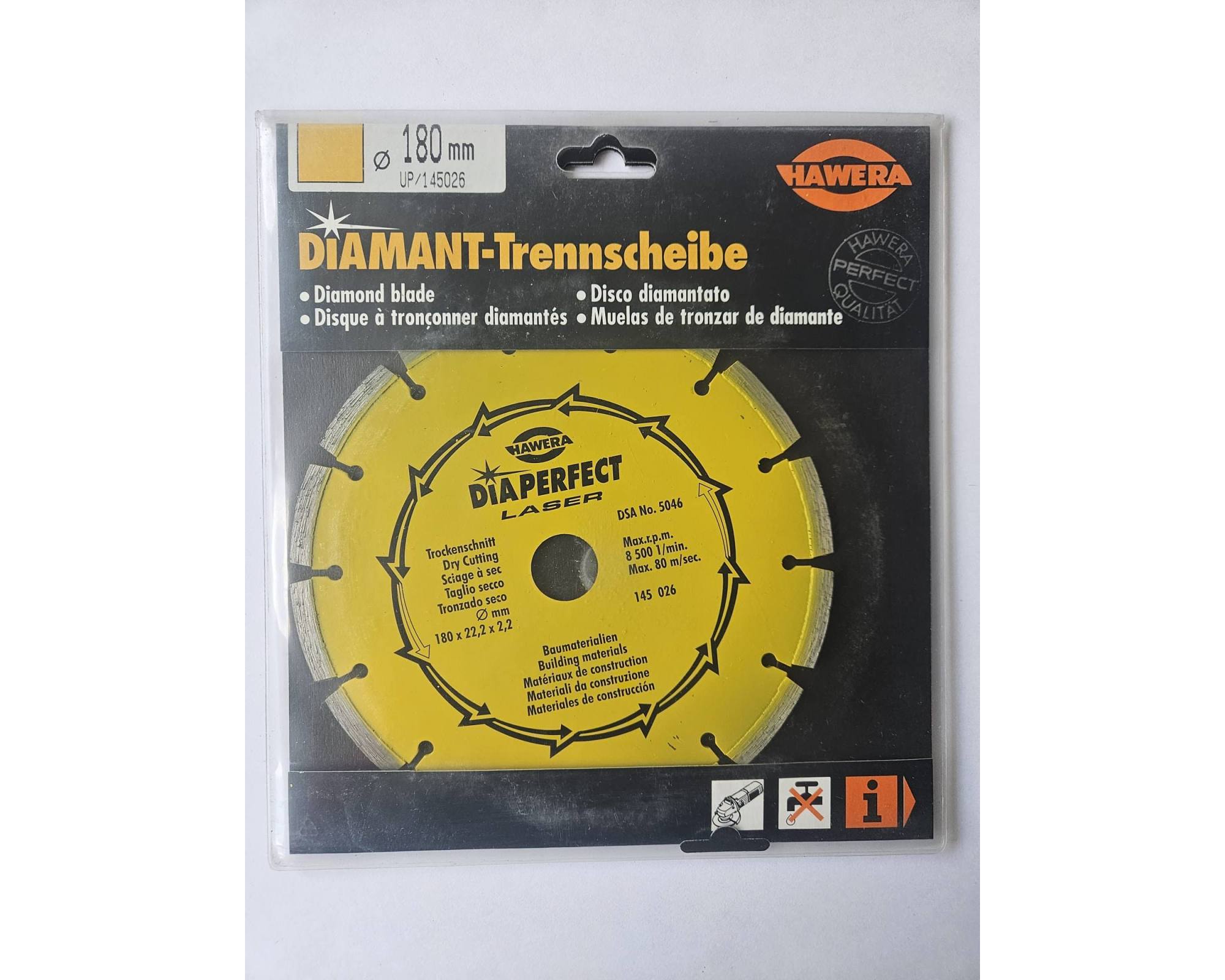 Tarcza diamentowa Hawera UP Perfect do betonu 180 x 22,2 mm