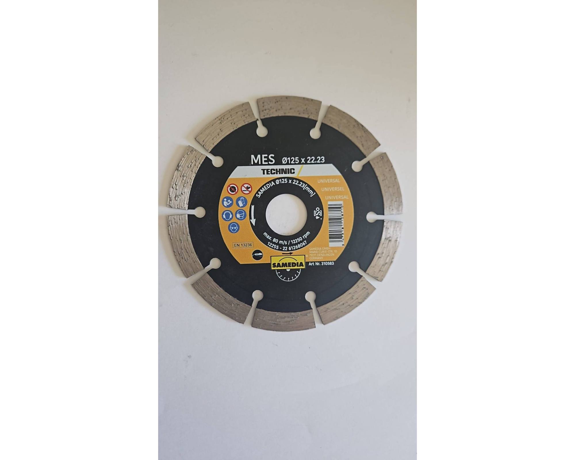 Samedia MES Technic 125 x 22,23 mm tarcza diamentowa do cięcia