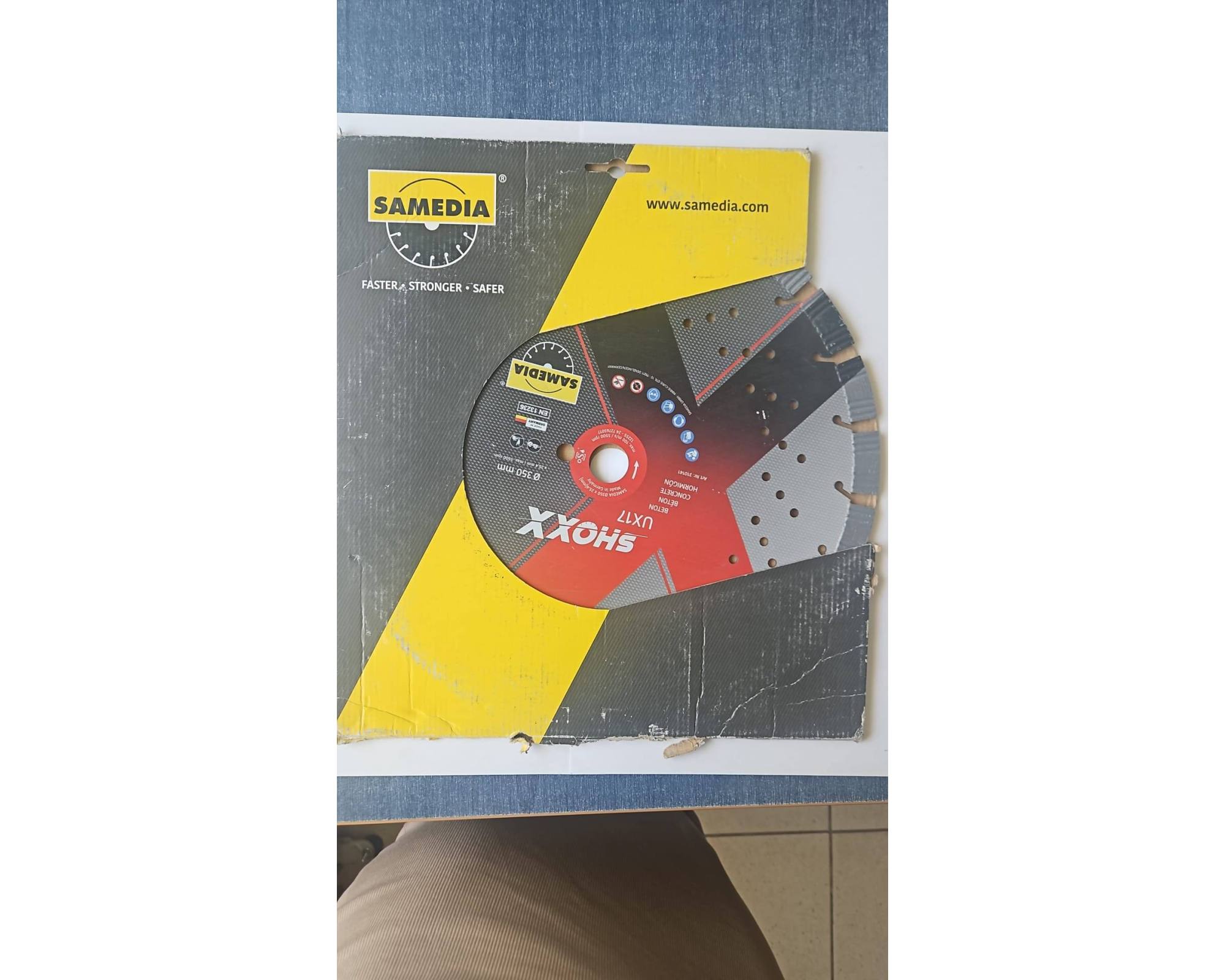 Samedia SHOXX UX17 350 x 25,4 mm tarcza do cięcia betonu
