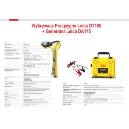 Wykrywacz-lokalizator precyzyjny Leica DT100-ZESTAW 6