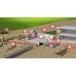 System 1D na spycharke: Laser CLH400-Zestaw 4