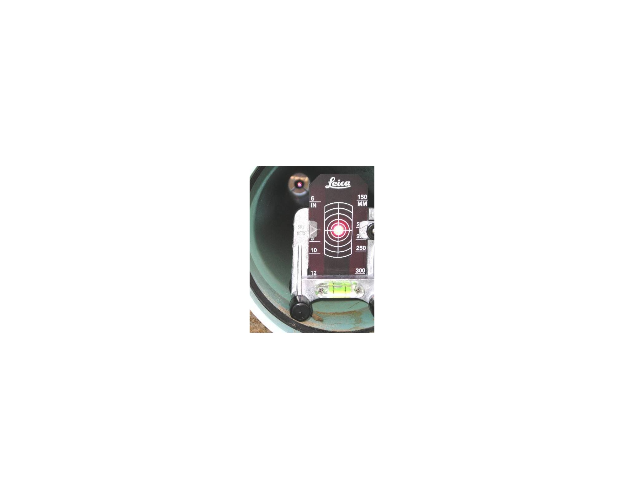 Tarczka celownicza z uchwytem do lasera PIPER100/200