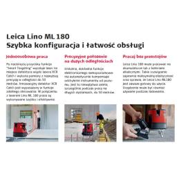 Laser krzyżowy Leica ML180 + detektor XCR