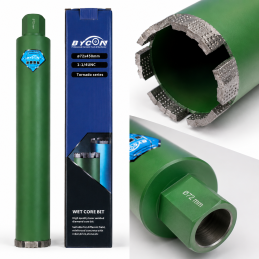 Bycon, korona diamentowa do betonu Super SHARK 72 mm x 450 mm 1 1/4"