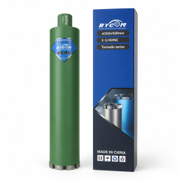 Bycon, korona diamentowa do betonu Super SHARK 102 mm x 450 mm 1 1/4"