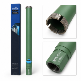 Bycon, korona diamentowa do betonu Super SHARK 52 mm x 450 mm 1 1/4"