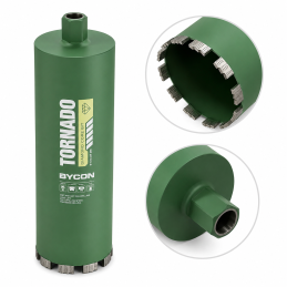 Korona diamentowa BYCON Tornado 132 mm 450 mm 1 1/4" UNC