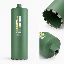 Korona diamentowa BYCON Tornado 162 mm 450 mm 1 1/4" UNC