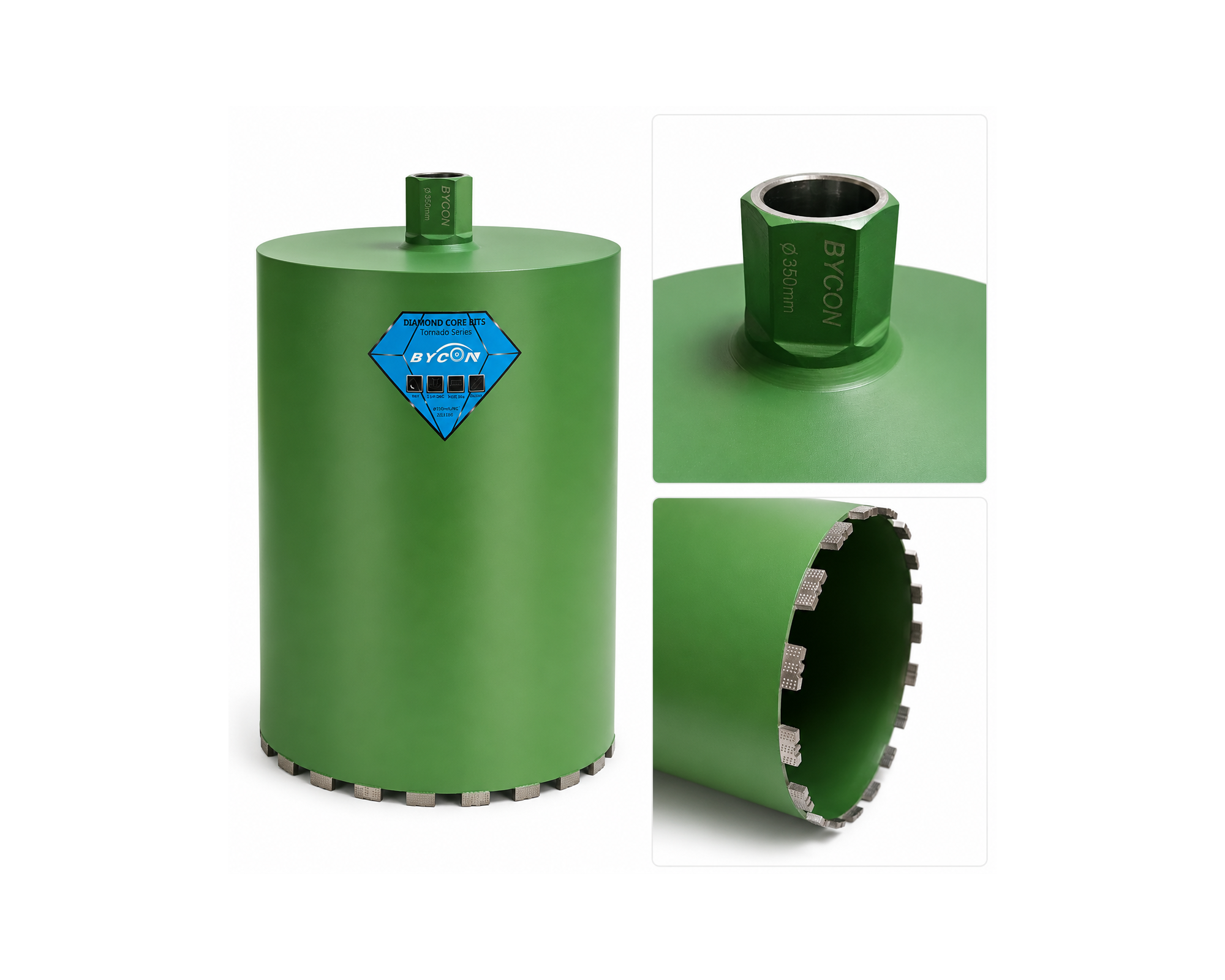 Bycon, korona diamentowa do betonu Super SHARK 350 mm x 450 mm 1 1/4"