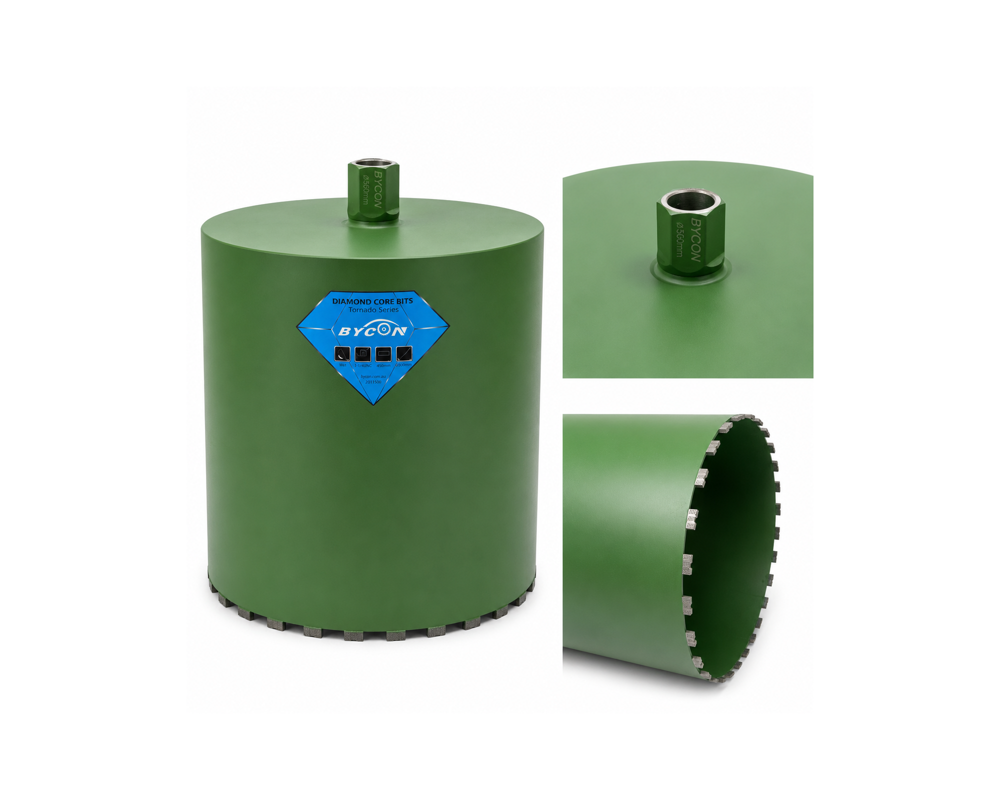 Bycon, korona diamentowa do betonu Super SHARK 500 mm x 450 mm 1 1/4"