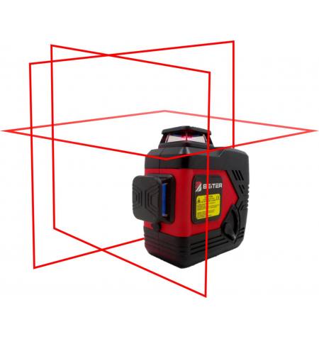Laser Krzyżowy BEITER Bart 3D 3X360º (wiązka czerwona)