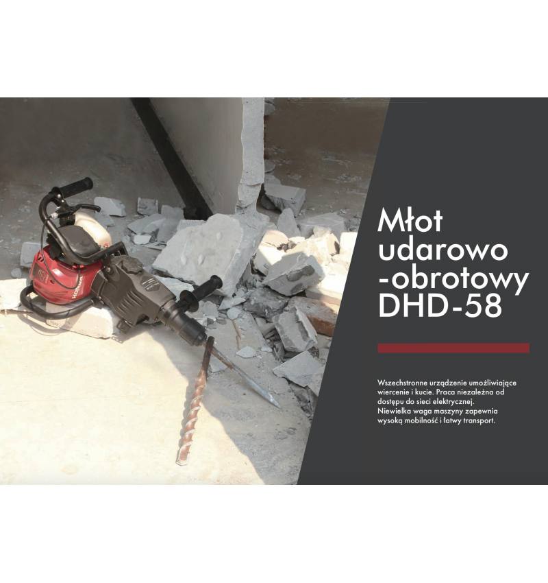 DHD 58 BYCON Spalinowy młot udarowo-obrotowy- 4-suwowy