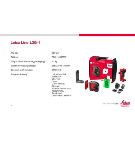 Laser krzyżowy LINO L2G-1