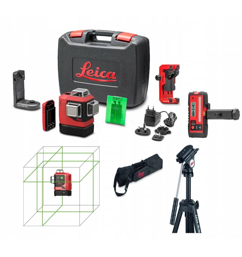 copy of Leica, laser krzyżowy Lino L6G-1 SET + statyw + detektor RGR 200